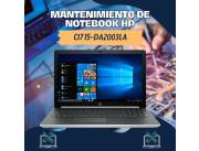 MANTENIMIENTO DE NOTEBOOK HP CI7 15-DA2003LA