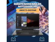 MANTENIMIENTO DE NOTEBOOK HP OMEN I7 15-DH1070WM