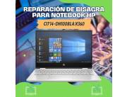REPARACIÓN DE BISAGRA PARA NOTEBOOK HP CI7 14-DH1008LA X360