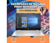 REEMPLAZO DE TECLADO PARA NOTEBOOK HP CI7 14-DH1008LA X360