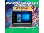 UPGRADE DE WINDOWS PARA NOTEBOOK HP CI7 15-DA2003LA