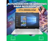 ACTUALIZACIÓN DE WINDOWS PARA NOTEBOOK HP CI7 14-DH1008LA X360
