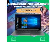 ACTUALIZACIÓN DE WINDOWS PARA NOTEBOOK HP CI7 15-DA2003LA