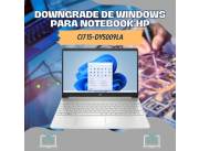 DOWNGRADE DE WINDOWS PARA NOTEBOOK HP CI7 15-DY5009LA