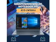 MANTENIMIENTO DE NOTEBOOK HP R3 15-CW1500LA