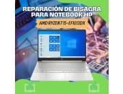 REPARACIÓN DE BISAGRA PARA NOTEBOOK HP AMD RYZEN 7 15-EF1013DX