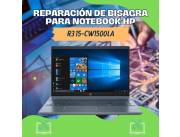 REPARACIÓN DE BISAGRA PARA NOTEBOOK HP R3 15-CW1500LA