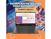 REEMPLAZO DE TECLADO PARA NOTEBOOK HP R7 OMEN 15-EN0002LA