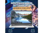 MANTENIMIENTO DE NOTEBOOK DELL INSPIRON CEL 15 3502-DYY37