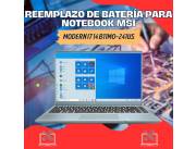REEMPLAZO DE BATERÍA PARA NOTEBOOK MSI MODERN I7 14 B11MO-241US