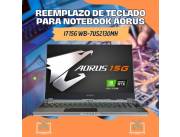 REEMPLAZO DE TECLADO PARA NOTEBOOK AORUS I7 15G WB-7US2130MH