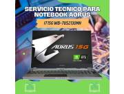 SERVICIO TECNICO PARA NOTEBOOK AORUS I7 15G WB-7US2130MH