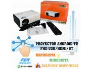 PROYECTOR ANDROID TV FHD USB/HDMI/BT