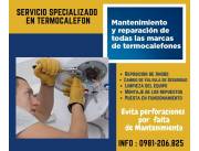 Reparación y Mantenimiento de todas las marcas de Termocalefon