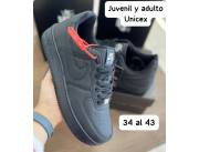 ▪️Calzado Nike Air force 1 todo negro unisex