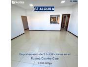 ALQUILO DEPARTAMENTO 2 HABITACIONES EN PARANA COUNTRY CLUB