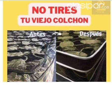 RENOVAMOS TUS COLCHONES EN EL MISMO DIA!- DELIVERY GRATIS TODO CENTRAL | Clasipar Muebles para el hogar - RENOVAMOS TUS COLCHONES EN EL MISMO DIA!- DELIVERY GRATIS TODO CENTRAL