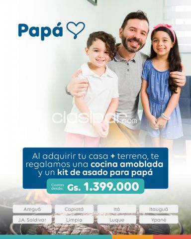 Casa+Terreno con Financiacion a Precio de Alquiler | Clasipar Casas - Casa+Terreno con Financiacion a Precio de Alquiler