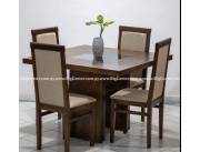 JUEGO COMEDOR MANUELA 4 SILLAS MAX (5839) JUEGO COMEDOR MANUELA 4 SILLAS MAX (5839)
