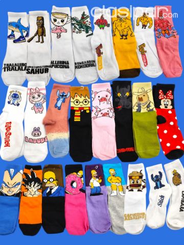 🌀 Medias Con PERSONAJES DEPORTIVOS Y CASUALES 🔥 -LABUBU DRAGON BALL SIMPSONS STICH C | Clasipar Ropa y calzados - 🌀 Medias Con PERSONAJES DEPORTIVOS Y CASUALES 🔥 -LABUBU DRAGON BALL SIMPSONS STICH C