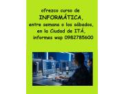 INFORMÁTICA,,,,clases en la ciudad de Itá INFORMÁTICA,,,,clases en la ciudad de Itá
