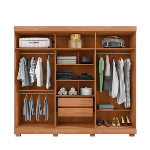 ROPERO ABBA 6 PUERTAS CAEMMUN CON ESPEJO 2.30 ÉDEN | Clasipar Muebles para el hogar - ROPERO ABBA 6 PUERTAS CAEMMUN CON ESPEJO 2.30 ÉDEN