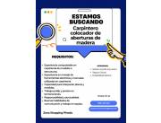 Carpintero colocador de aberturas de madera Carpintero colocador de aberturas de madera