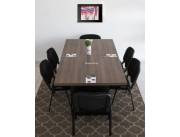 COMBO MESA REUNION (5632)+ 6 SILLAS FIJAS (4873) COMBO MESA REUNION (5632)+ 6 SILLAS FIJAS (4873)