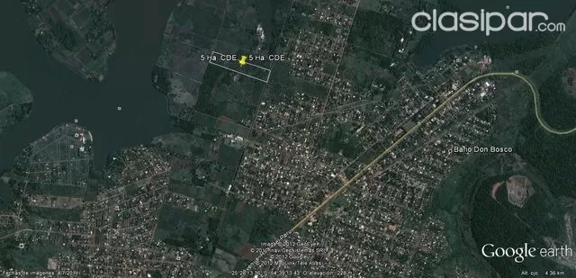 Barrio Don Bosco - Ciudad del Este 2,5 ha., a 300 mts. del Río Acaray - RECIBO CAMIONETA Y TERRENOSCASAS EN EL DPTO. CENTRAL COMO PARTE DE PAGO — foto 3