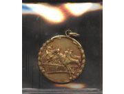 vendo medalla de concurso hipico san juan año 1944 de oro peso 8.1