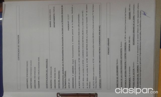 vendo 2 terrenos juntos en encarnacion a 2 cuadras de la aduana — foto 3