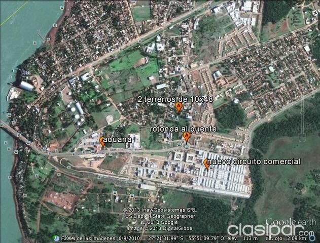 vendo 2 terrenos juntos en encarnacion a 2 cuadras de la rotonda del puente — foto 3