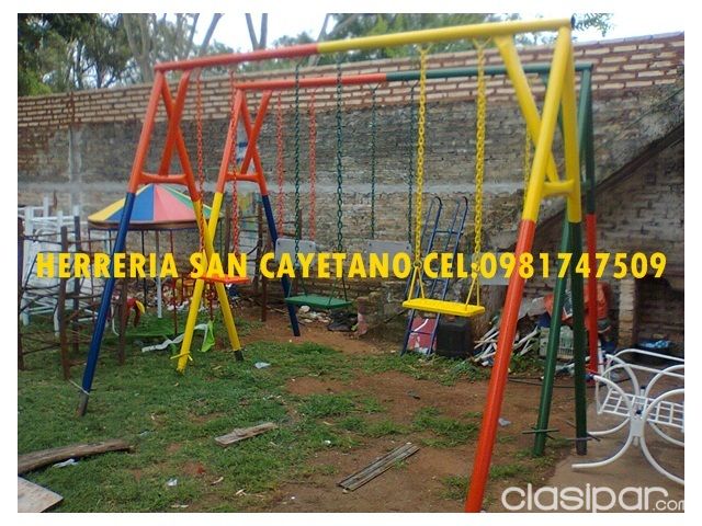 Construcción - vendo calesita hamaca para niños sillon herreria san cayetano