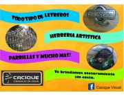 Fabricación de letreros, herrería artística, parrillas, muebles rusticos Y MUCHO MAS!