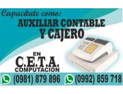 para auxiliar contable curso de cajero y auxiliar contable en LA CIUDAD DE LIMPIO