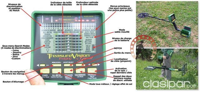 Garrett GTI 2500 Pro Package Metal Detector con ojo de aguila mas 2 platos.  #812829  en Paraguay