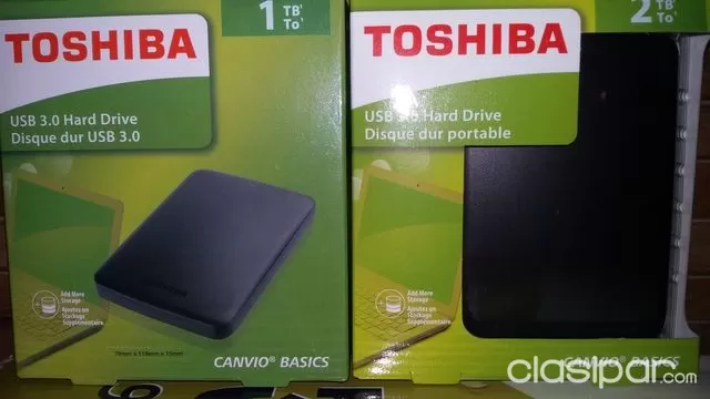 harina Infrarrojo Animado Toshiba 1tb disco duro externo. Nuevos en caja. #95739 | Clasipar.com en  Paraguay