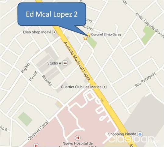 DEPTO DE DOS DORM A PASOS DE MCAL LOPEZ — foto 2