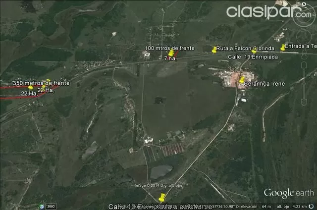 Sobre Ruta Internacional a Falcon casi 21 ha, 350 ms, de frente — foto 3
