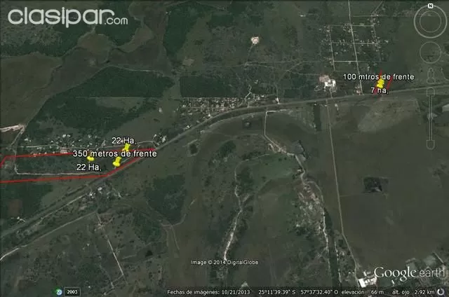 Casi 21 has sobre Ruta a Falcon 350 mts, de frente — foto 3