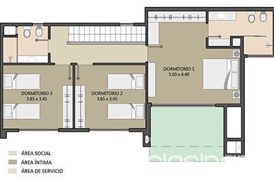 DPTO. 3 dormit. TIPO DUPLEX EN PARQUE CERRADO — foto 3