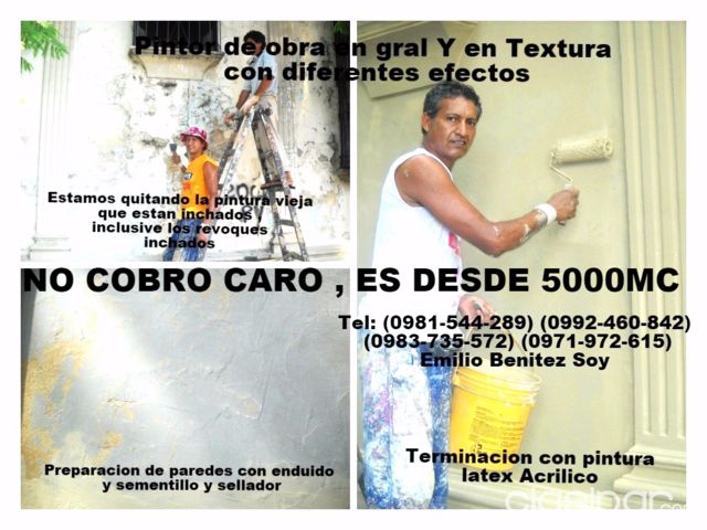 Construcción - EMILIO PINTOR DE OBRA EN GRAL Y DECORACIÓN EN TEXTURA Y OTROS
