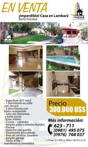 ¡Imperdible! Casa en Lambaré - Barrio Felicidad. — foto 2