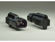CONECTOR CONVERSOR CONEXION TIPO UPS POWER 5-15R - C14 + C13 iec60320