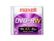 DVD REGRABABLE , MAXELL , +RW 4.7 GB. DVD IMPRIMIBLE, DVD BLANCO, DVD VIRGEN, CDS, VIRGEN,