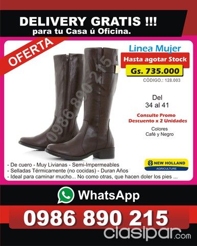 BOTAS NEW HOLLAND Y CASEIH a tu casa ú oficina c/ DELIVERY GRATIS !!! LA  BOTA DEL MOMENTO !!! #427674 | Clasipar.com en Paraguay