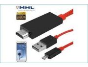 CABLE MHL MICRO USB MACHO A HDMI, PARA VER TU CELULAR POR HDMI, SOLO COMPATIBLE CON ALGUNOS CELULARES.