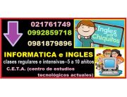 _____en el centro de LIMPIO---curso de INGLES e INFORMÁTICA p/niños de 5 a 10 añitos
