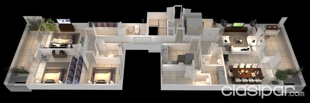 Alquilo Hermoso departamento a estrenar de 225 m2 en el Parana Country Club — foto 3
