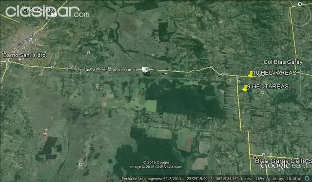 CAMPO DE 10 HECTÁREAS Y 17 HECTÁREAS, EN CNEL. OVIEDO, RUTA 7 Y RUTA 8!!! — foto 2